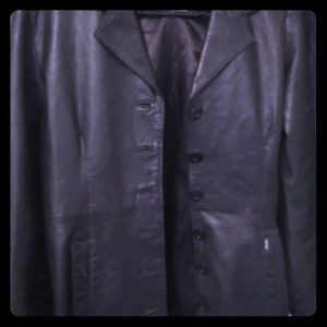 Women’s leather coat